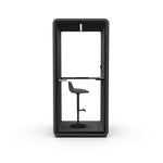 Evolve Phone Booth - Seated (1 Person) - Black by Humble Office Silent Booth Hbox-Core