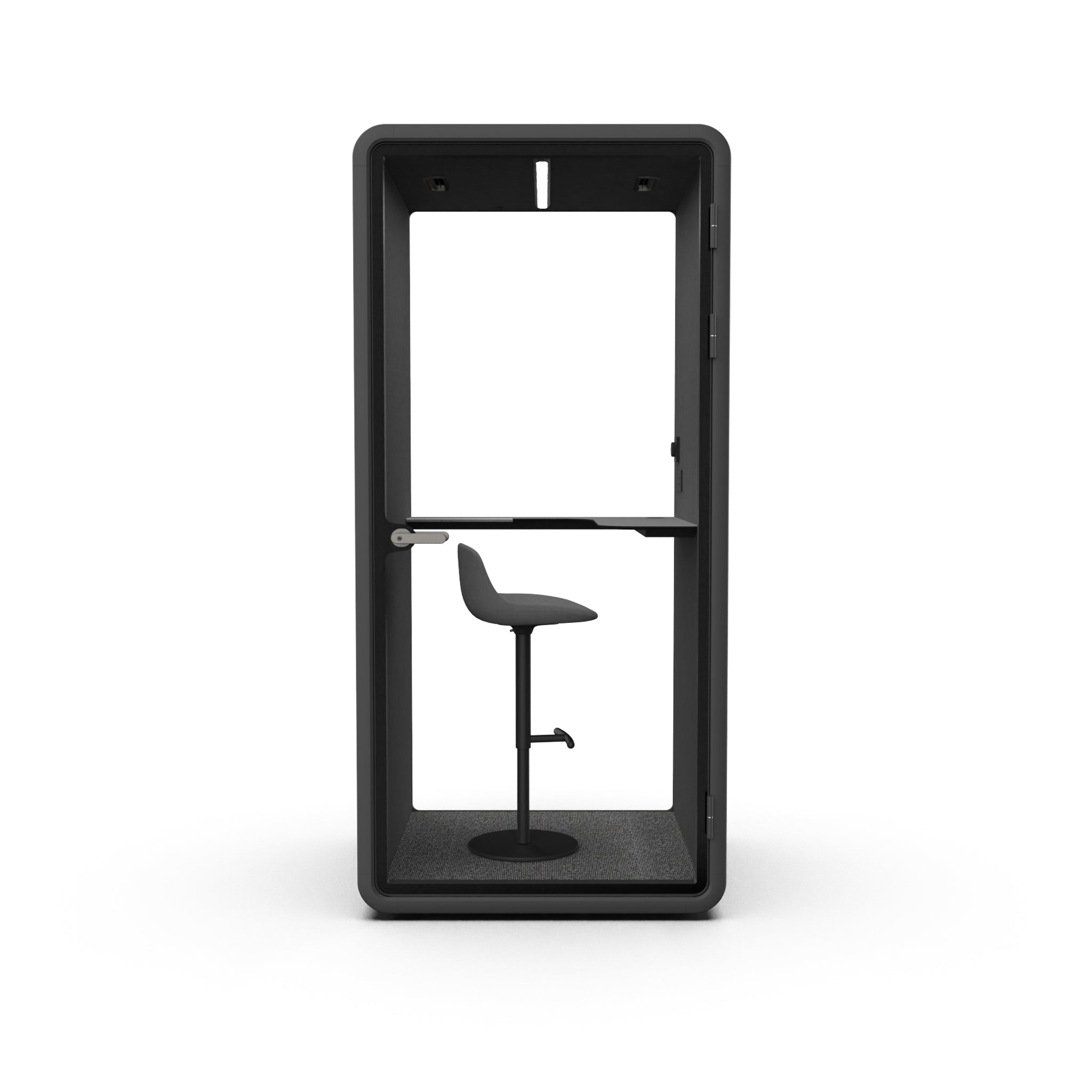 Evolve Phone Booth - Seated (1 Person) - Black by Humble Office Silent Booth Hbox-Core