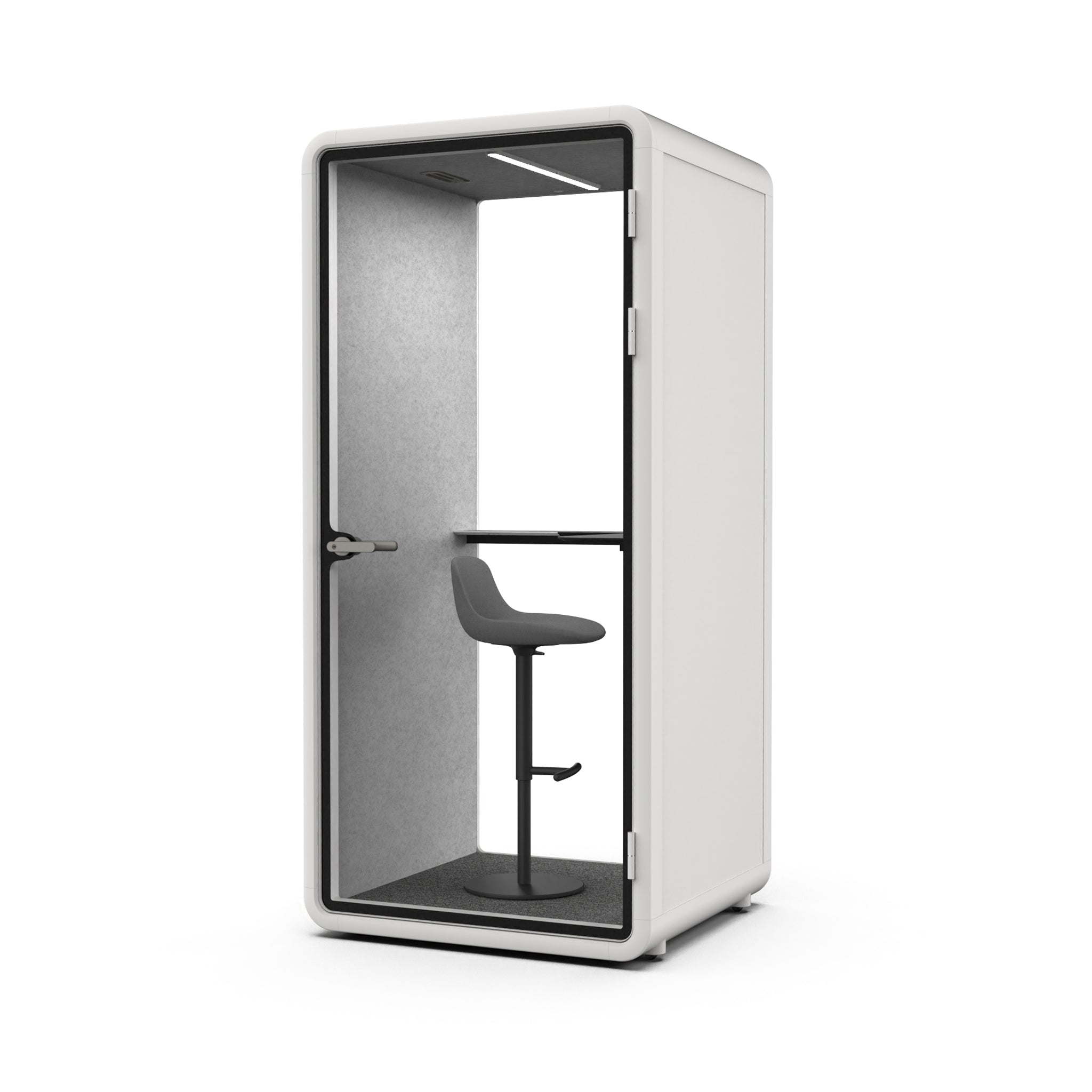 Evolve Phone Booth - Seated (1 Person) - White by Humble Office Silent Booth Hbox-Core