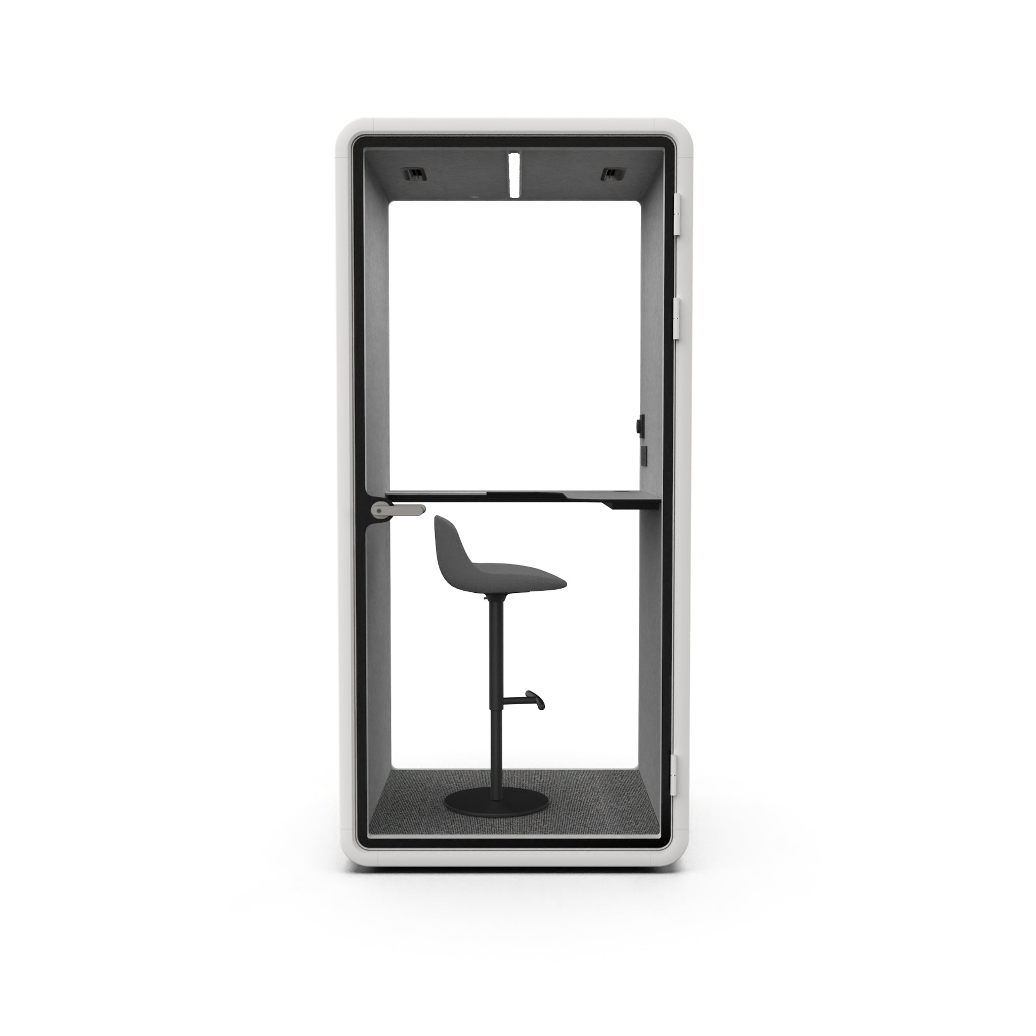 Evolve Phone Booth - Seated (1 Person) - White by Humble Office Silent Booth Hbox-Core