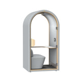 Halo Phone booth - Seated (1 Person) - Haze Grey by Humble Office