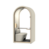 Halo Phone booth - Seated (1 Person) - Nut Grey by Humble Office