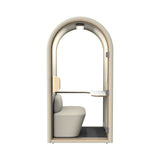 Halo Phone booth - Seated (1 Person) - Nut Grey by Humble Office