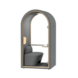 Halo Phone booth - Seated (1 Person) - Shadow Grey by Humble Office