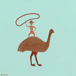 Feathers and Rope, By Domica Hill Wall Art Gioia-Local Gold Framed Canvas 50x50cm