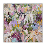Fields of Wildflowers, By Amber Gittins Wall Art Gioia-Local 50x50cm Framed Canvas White
