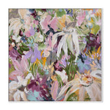 Fields of Wildflowers, By Amber Gittins Wall Art Gioia-Local 50x50cm Framed Canvas White