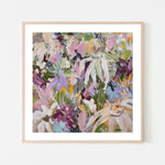 Fields of Wildflowers, By Amber Gittins Wall Art Gioia-Local 50x50cm Framed Poster Black