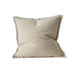 Figlio 50cm Chunky Woven Linen Look Cushion Cushion Weave-Local Figlio Oyster Polyester