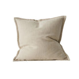 Figlio 50cm Chunky Woven Linen Look Cushion Cushion Weave-Local Figlio Oyster Polyester