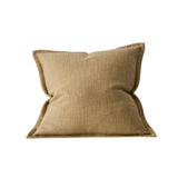 Figlio 50cm Chunky Woven Linen Look Cushion Cushion Weave-Local Figlio Sandstone Polyester