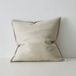 Fiore Linen Blend Chenille Cushion Cushion Weave-Local Fiore Pigeon 50cm x 50cm Polyester