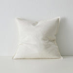 Fiore Linen Blend Chenille Cushion Cushion Weave-Local Fiore Salt 50cm x 50cm Polyester