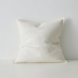 Fiore Linen Blend Chenille Cushion Cushion Weave-Local Fiore Salt 50cm x 50cm Polyester