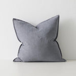 Fiore Linen Blend Chenille Cushion Cushion Weave-Local Fiore Denim 50cm x 50cm Polyester