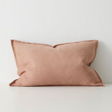 Fiore Linen Blend Chenille Cushion Cushion Weave-Local Fiore Clay 40cm x 60cm Polyester