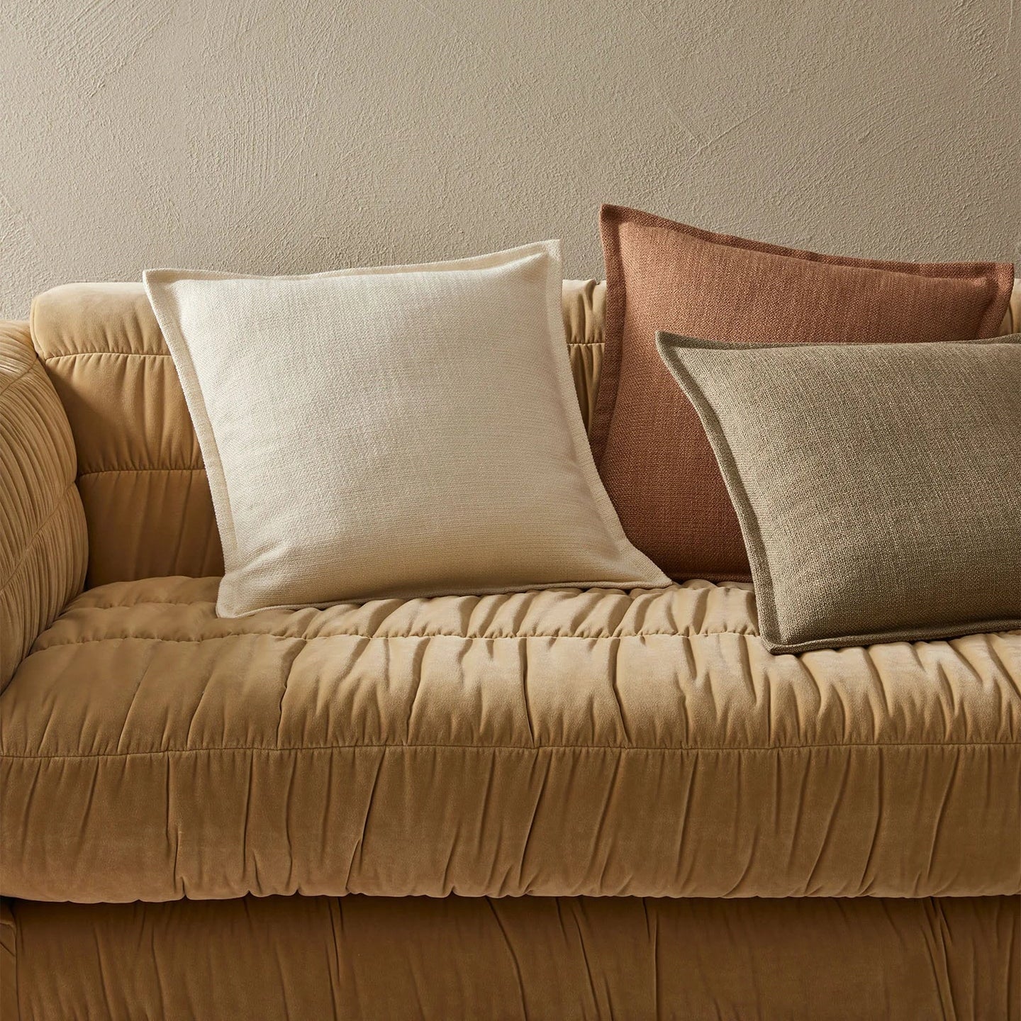 Figlio 50cm Chunky Woven Linen Look Cushion Cushion Weave-Local