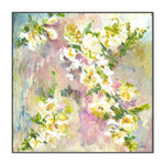 Fleur De Jardin, Style C, By Karen Cavania Wall Art Gioia-Local 50x50cm Framed Canvas Black