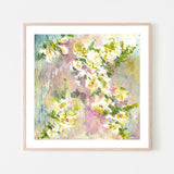Fleur De Jardin, Style C, By Karen Cavania Wall Art Gioia-Local 50x50cm Framed Poster Black