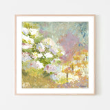 Fleur De Jardin, Style D, By Karen Cavania Wall Art Gioia-Local 50x50cm Framed Poster Black