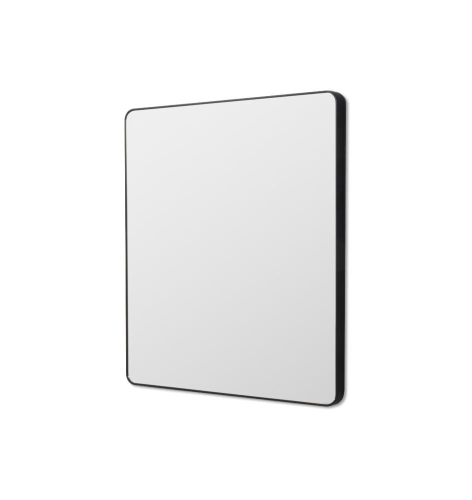 Ex Display - Flynn 120cm Curve Rectangular Mirror - Black Mirror Warran-Local