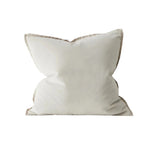 Francesca 50cm Core Velvet Plain Cushion Cushion Weave-Local Francesca Frost Polyester