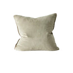 Francesca 50cm Core Velvet Plain Cushion Cushion Weave-Local Francesca Sage Polyester