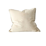 Ex Display - Francesca 50cm Core Velvet Plain Cushion - Salt Cushion Weave-Local