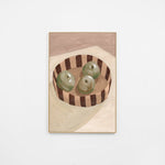 Ex Display - Fruit Bowl Nutmeg 50cm x 75cm Framed Canvas - Premium Light Timber Wall Art Warran-Local