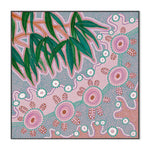 Gather Together, By Domica Hill Wall Art Gioia-Local Black Framed Canvas 50x50cm