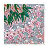 Gather Together, By Domica Hill Wall Art Gioia-Local White Framed Canvas 50x50cm