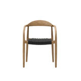 Set of 2 - Glynis Eucalyptus Timber Dining Chair - Black Dining Chair The Form-Local