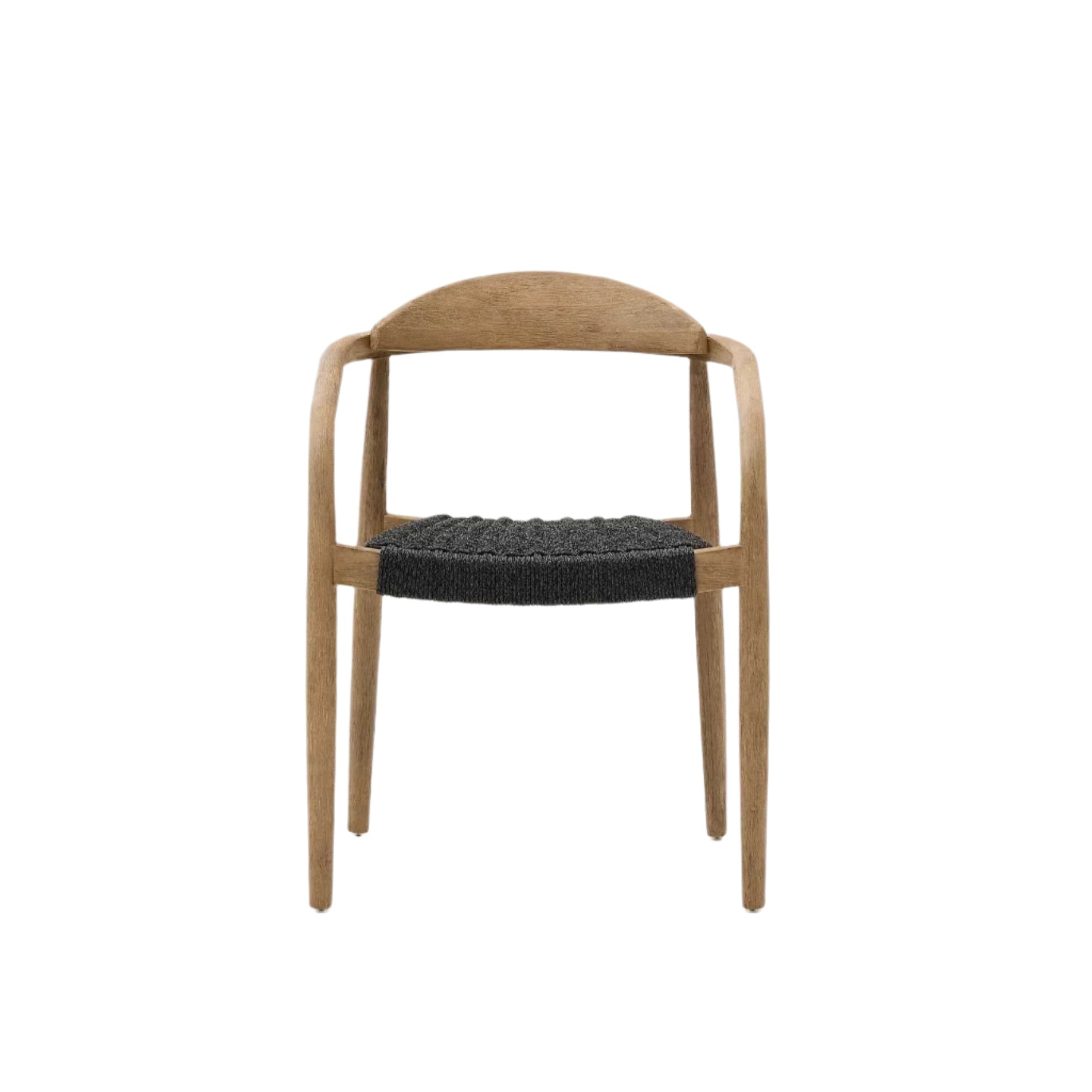 Set of 2 - Glynis Eucalyptus Timber Dining Chair - Black Dining Chair The Form-Local