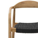 Set of 2 - Glynis Eucalyptus Timber Dining Chair - Black Dining Chair The Form-Local
