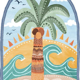 Going Coconuts Palm Tree, By Pip and Phee Wall Art Gioia-Local 40x60cm Framed Canvas Gold