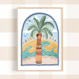 Going Coconuts Palm Tree, By Pip and Phee Wall Art Gioia-Local