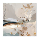 Golden Folds, By Bella Eve Wall Art Gioia-Local 50x50cm Framed Canvas Oak