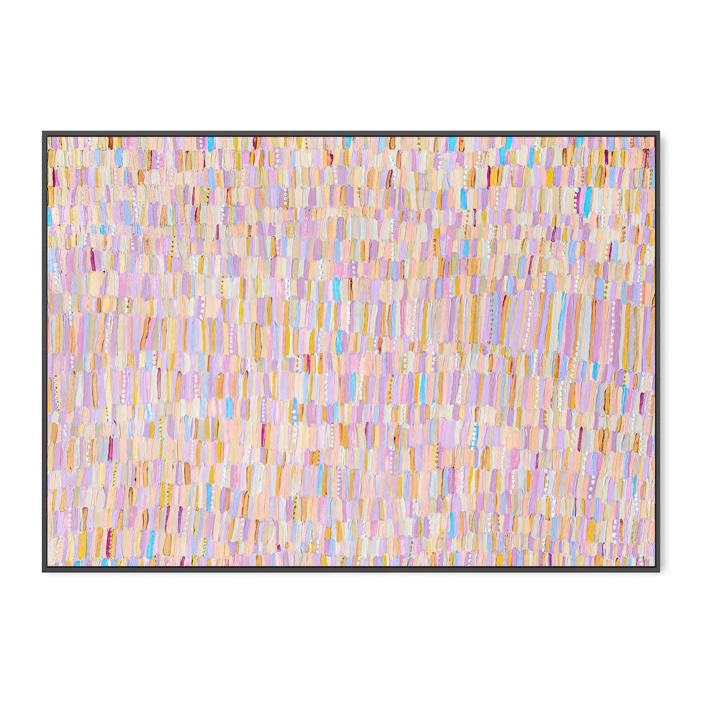 Golden Hour, By Bri Chelman Wall Art Gioia-Local Black Framed Canvas 60x40cm