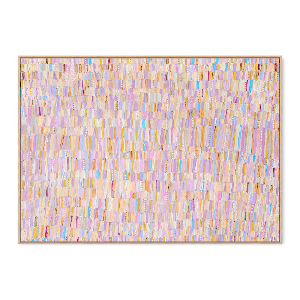 Golden Hour, By Bri Chelman Wall Art Gioia-Local Oak Framed Canvas 60x40cm