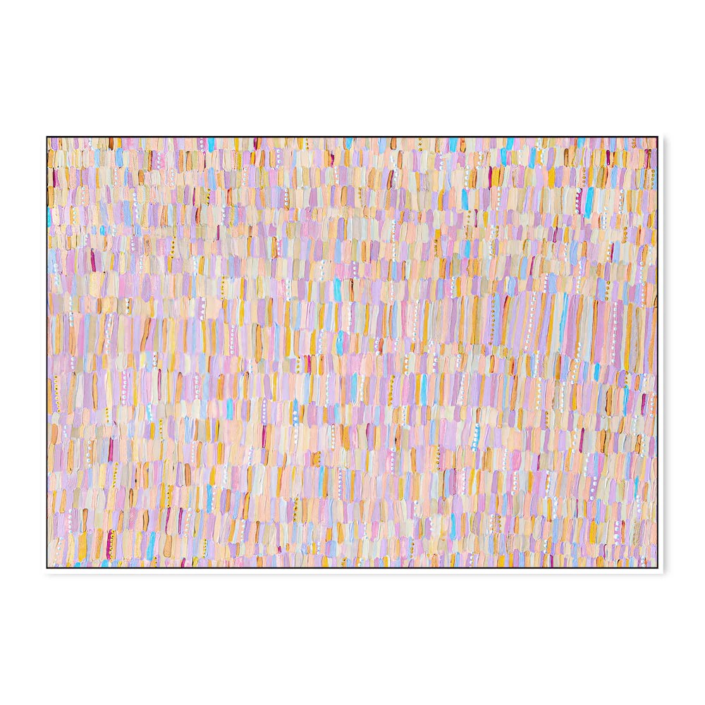 Golden Hour, By Bri Chelman Wall Art Gioia-Local White Framed Canvas 60x40cm