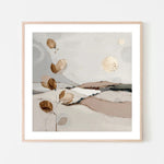 Golden Quiet, By Bella Eve Wall Art Gioia-Local 50x50cm Framed Poster Black