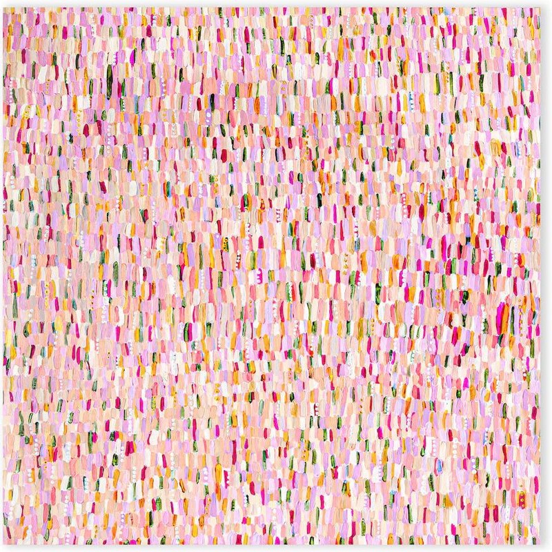 Golden Shower, Style A, By Bri Chelman Wall Art Gioia-Local 50x50cm Framed Canvas Gold