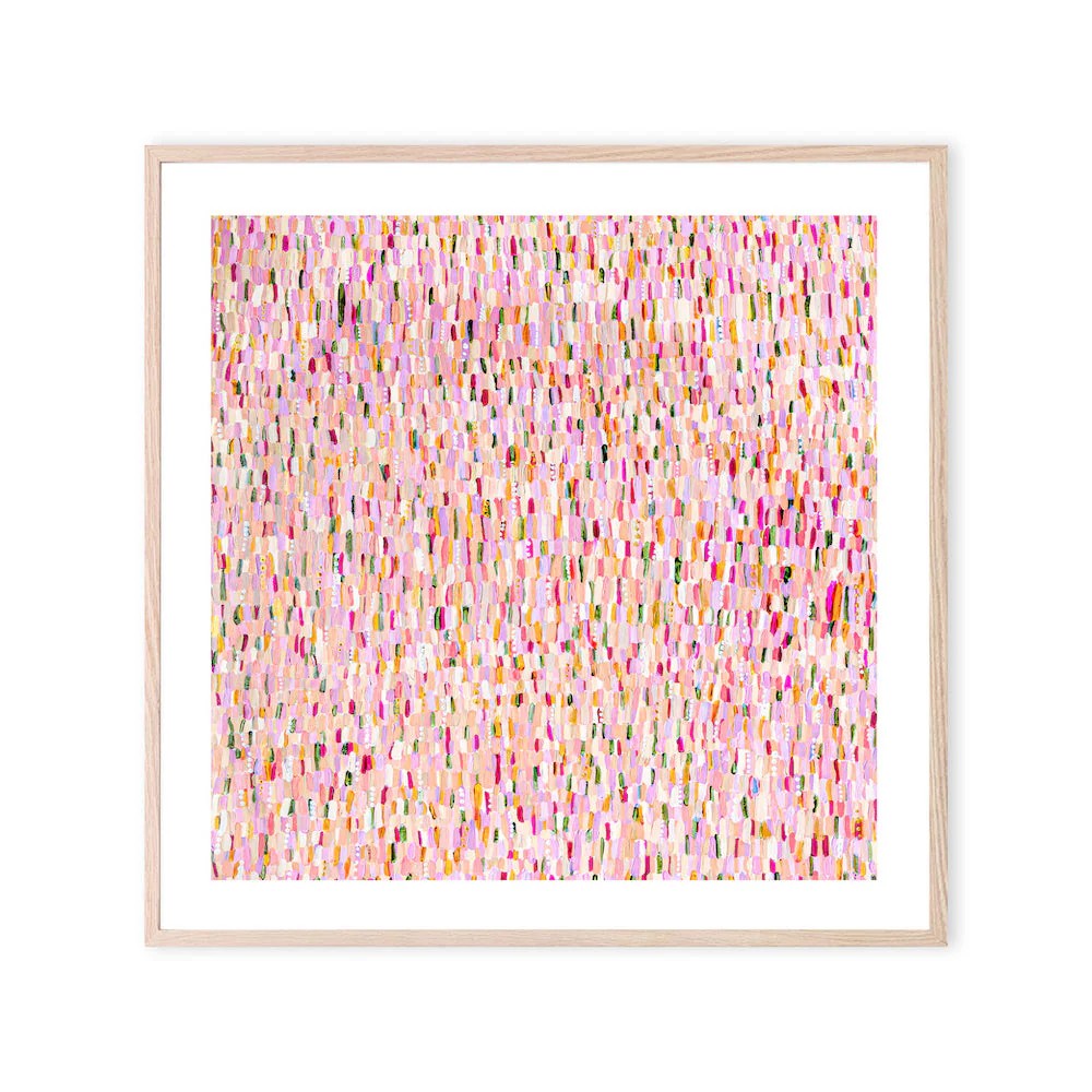 Golden Shower, Style A, By Bri Chelman Wall Art Gioia-Local 50x50cm Framed Poster Black