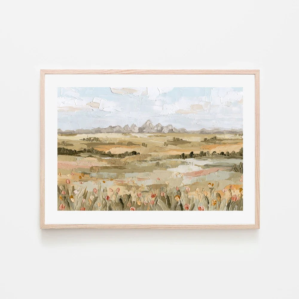 Grand Tetons, By Hannah Weisner Wall Art Gioia-Local 60x40cm Framed Poster Black