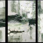 Green Chaos, Style A, B & C, Set Of 3, By Sally Ann Moss Wall Art Gioia-Local 40x60cm Framed Canvas Gold