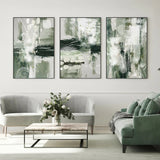 Green Chaos, Style A, B & C, Set Of 3, By Sally Ann Moss Wall Art Gioia-Local