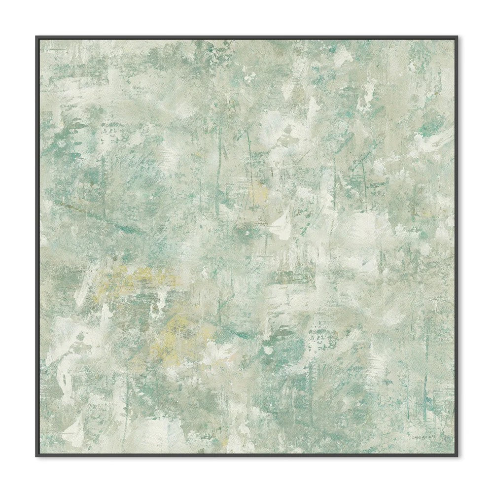 Green Summer, By Danhui Nai Wall Art Gioia-Local 50x50cm Framed Canvas Black