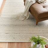 Hampton Handwoven Wool Rug - White Duck Rug Mos-Local