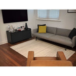 Hampton Handwoven Wool Rug - White Duck Rug Mos-Local
