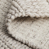 Hand Braided Beige Rug - 280 x 190cm Rug UN Rugs-Local   